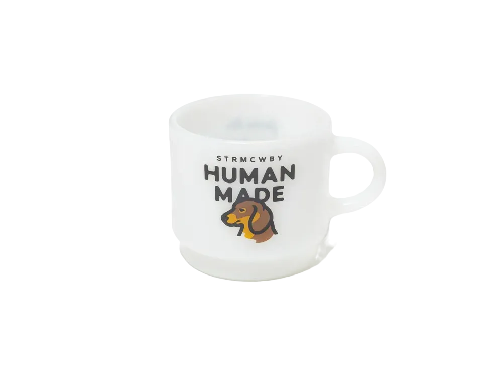 HUMAN MADE Dachs Glass Mug "White"