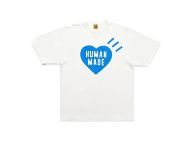 HUMAN MADE Heart T-Shirt Offline Store Limited "White/Blue"