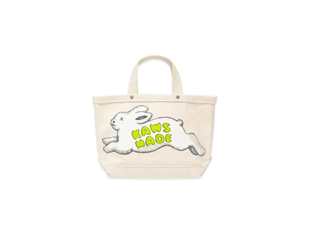 HUMAN MADE x KAWS Made Tote Bag Small "White"