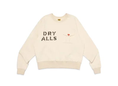 HUMAN MADE Cropped Military Sweatshirt "White"