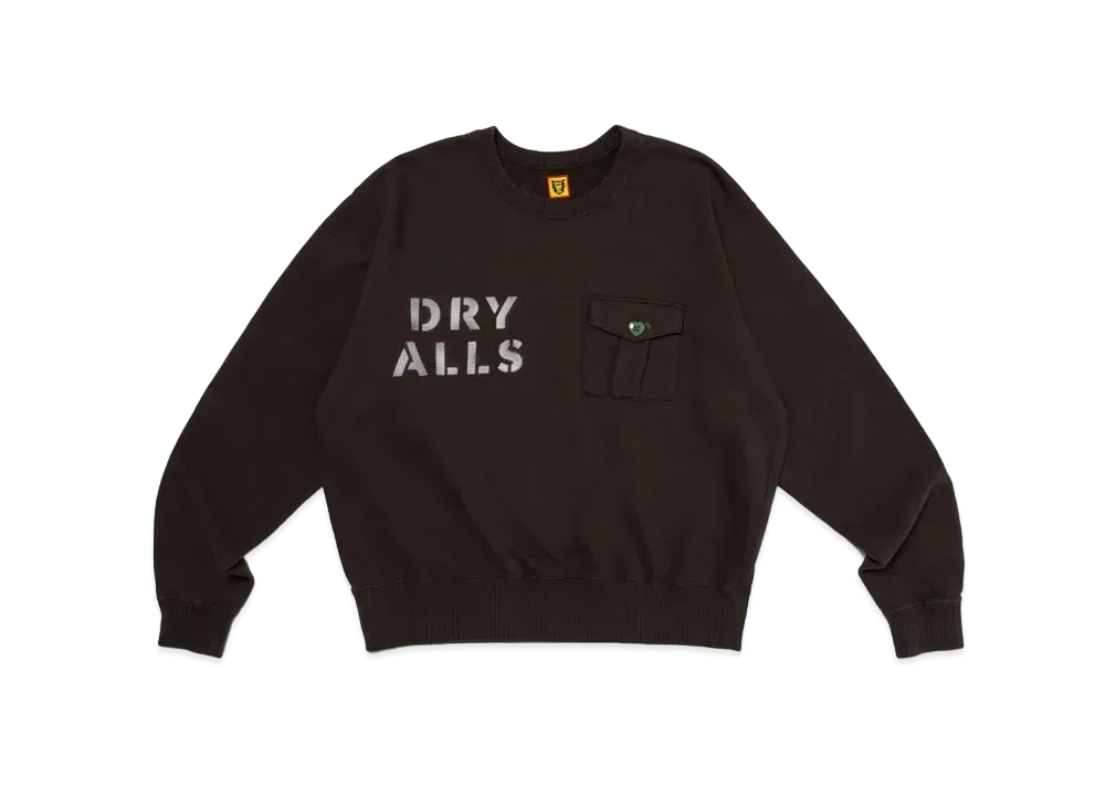 HUMAN MADE Cropped Military Sweatshirt "Black"