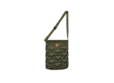 HUMAN MADE Heart Quilting Shoulder Bag "Olive Drab"