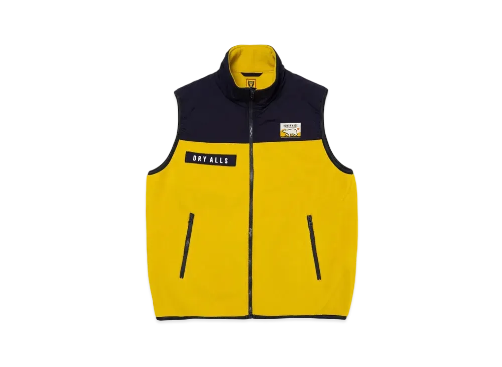 HUMAN MADE Fleece Vest "Yellow"