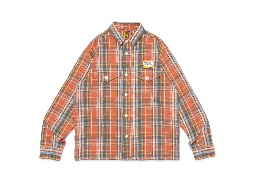 HUMAN MADE Check L/S Shirt "Red"