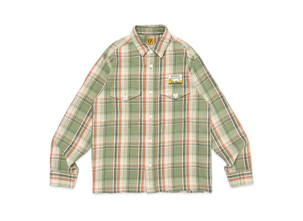HUMAN MADE Check L/S Shirt "Green"