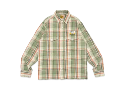 HUMAN MADE Check L/S Shirt "Green"
