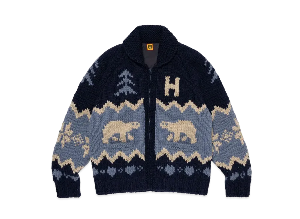 HUMAN MADE Polar Bear Cowichian "Navy"