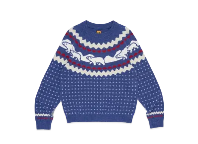 HUMAN MADE Nordic Jacqurd Knit Sweater "Blue"