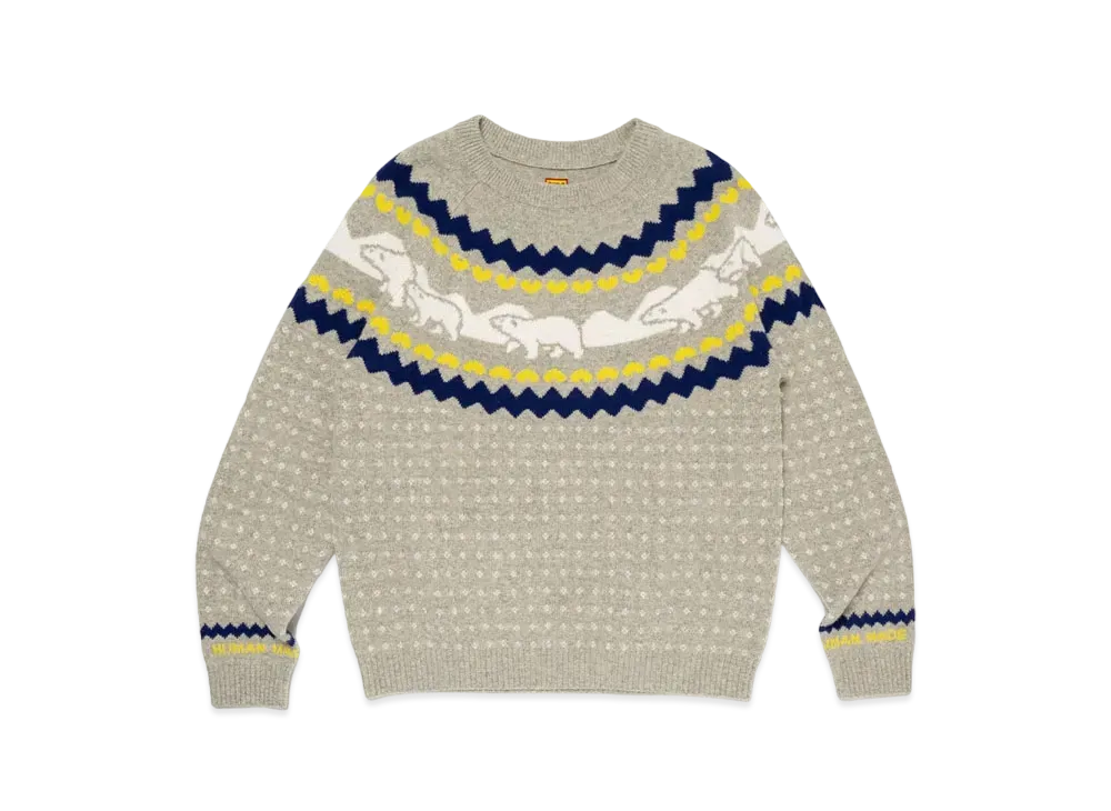 HUMAN MADE Nordic Jacqurd Knit Sweater "Gray"