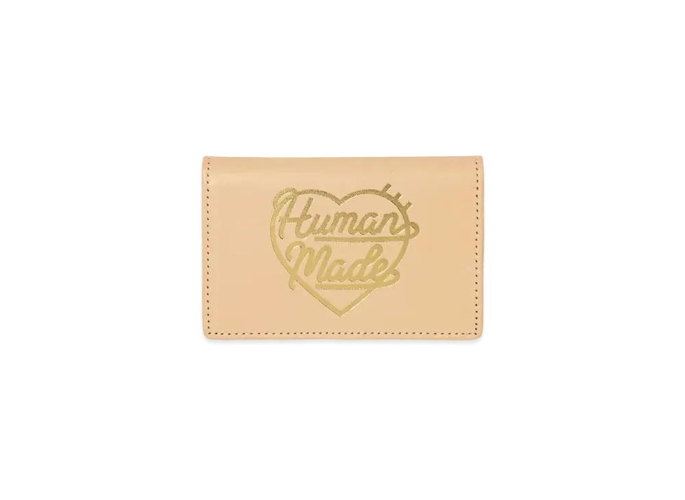 HUMAN MADE Leather Card Case "Beige"