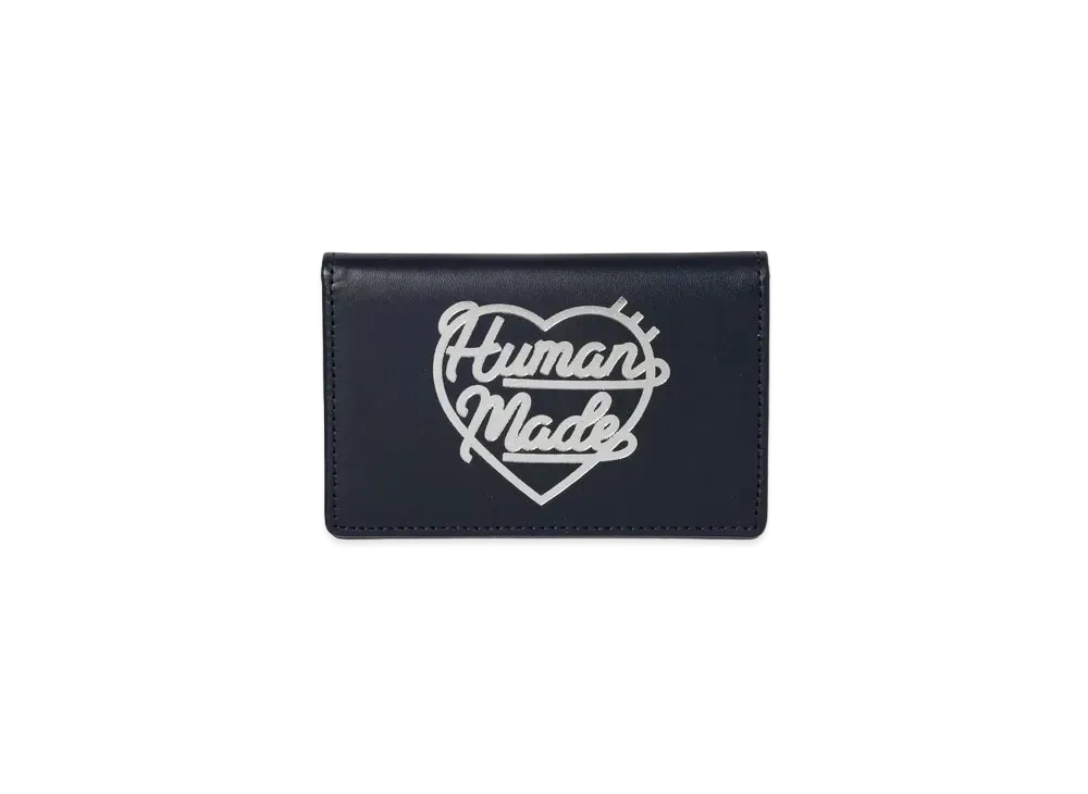 HUMAN MADE Leather Card Case "Navy" HM26GD088