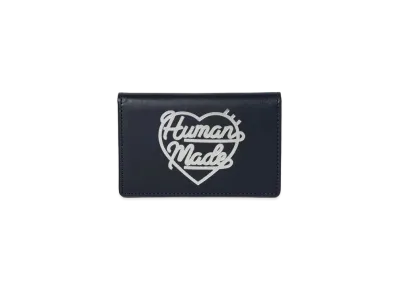 HUMAN MADE Leather Card Case "Navy" HM26GD088