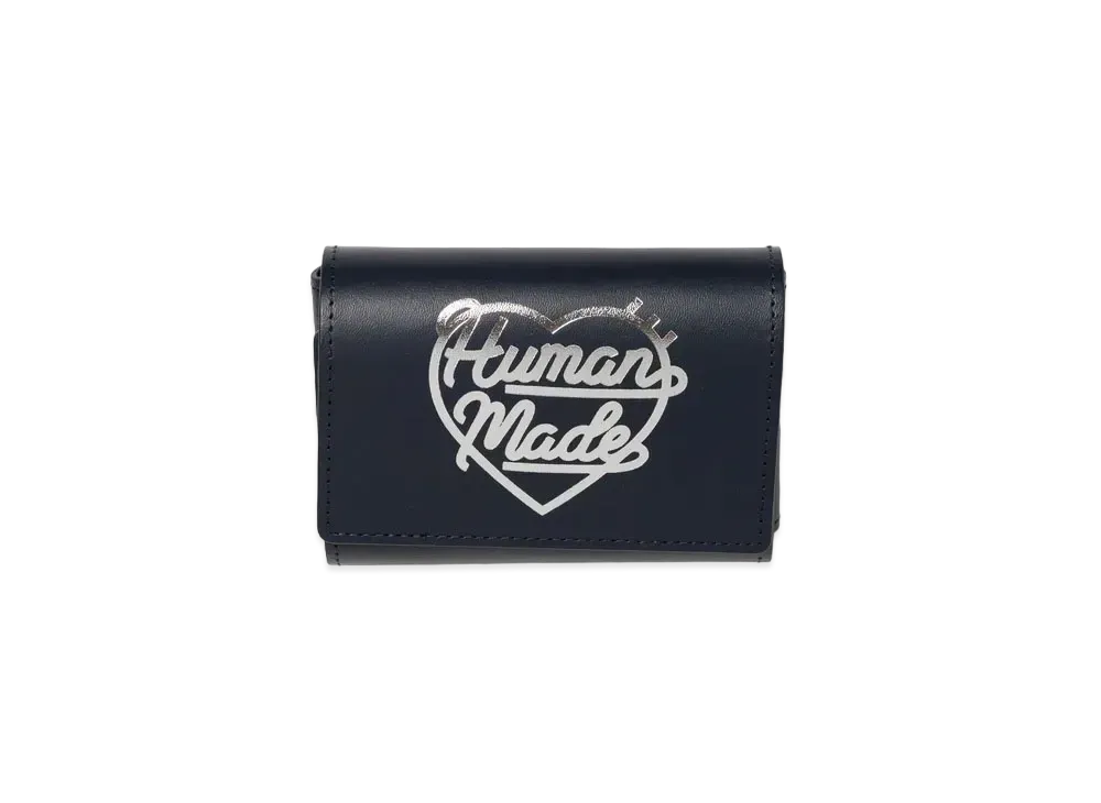 HUMAN MADE Leather Multi Pass Case "Navy"
