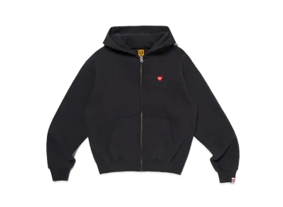 HUMAN MADE Zip-Up Hoodie "Black" HM26CS040