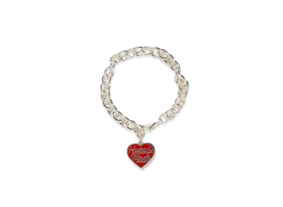 HUMAN MADE Heart Silver Bracelet "Red"