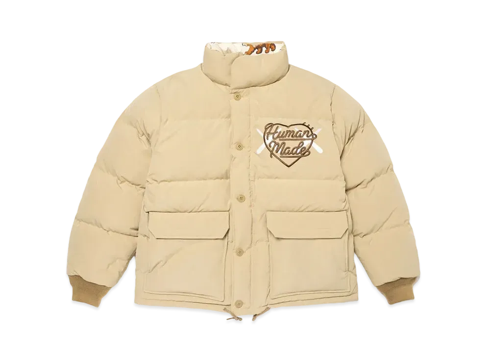 HUMAN MADE x KAWS Made Down Jacket "Beige"