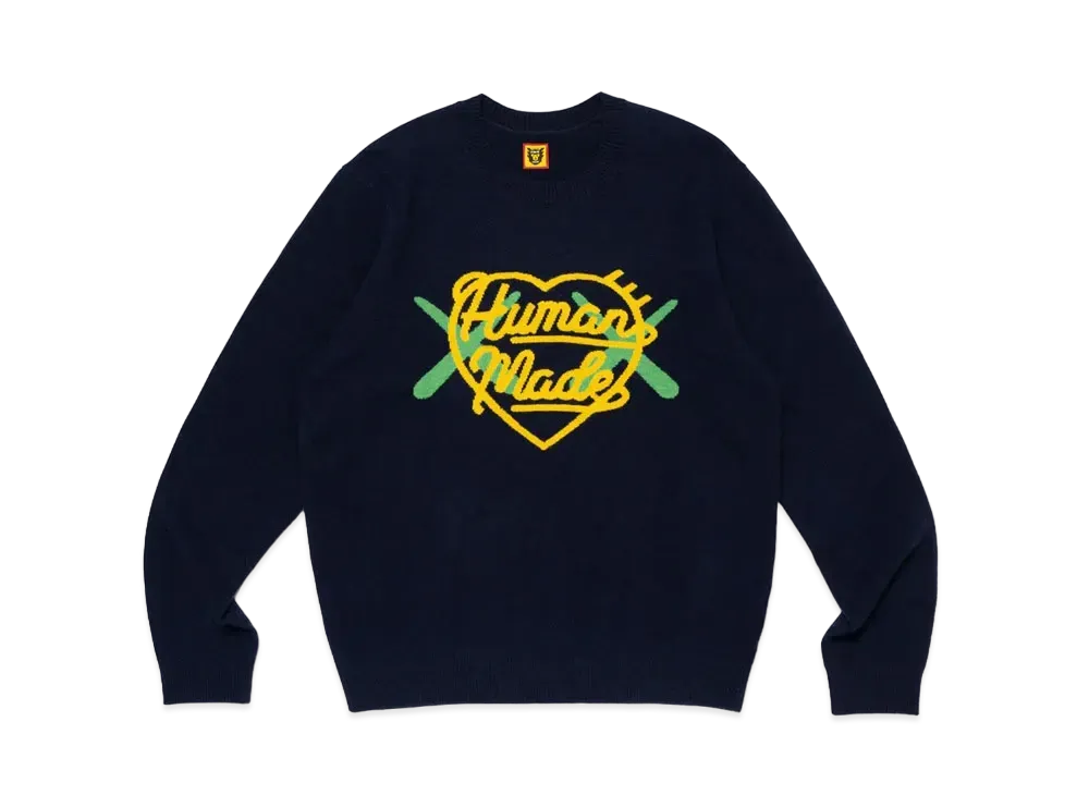 HUMAN MADE x KAWS Made Knit Sweater "Navy"