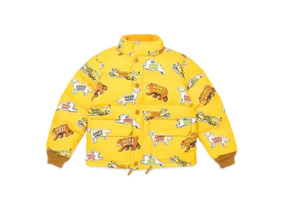 HUMAN MADE x KAWS Made Down Jacket Kids "Yellow"