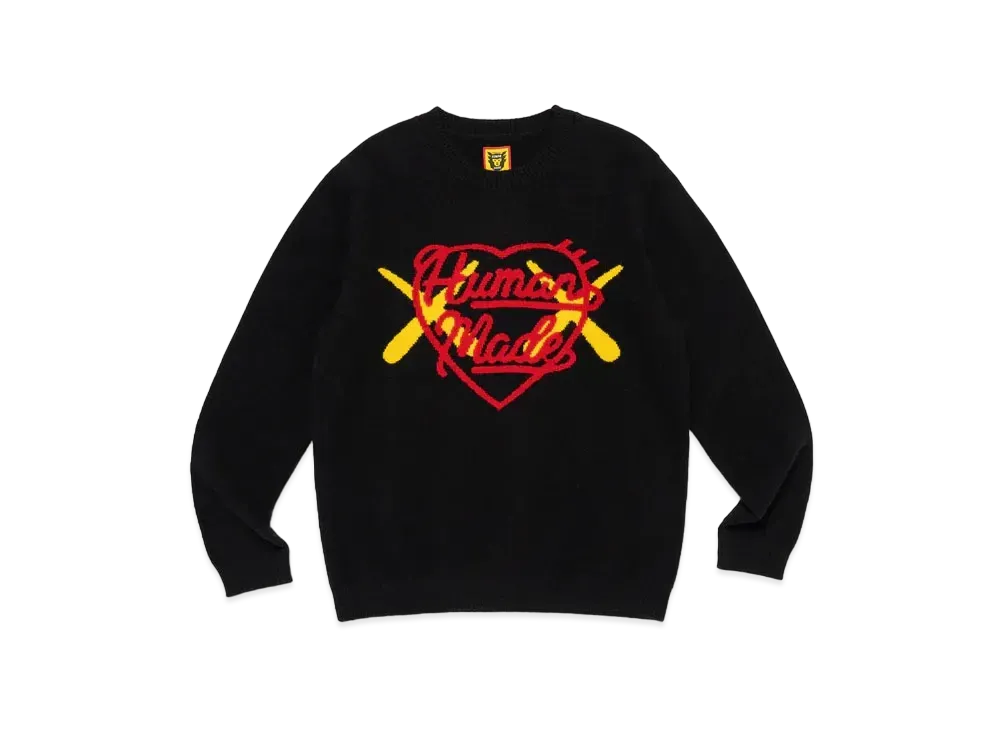 HUMAN MADE x KAWS Made Knit Sweater Kids "Black"