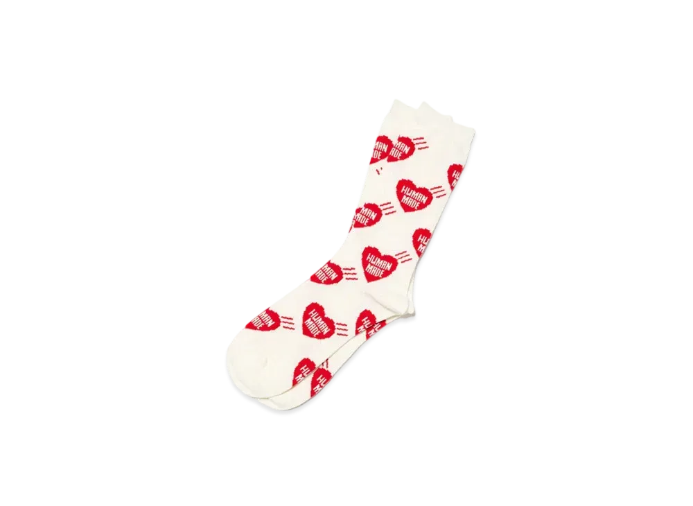 HUMAN MADE Heart Socks "Red"