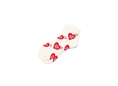 HUMAN MADE Heart Short Socks "Red"