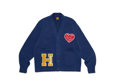 HUMAN MADE Low Gauge Knit Cardigan "Blue"