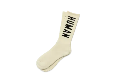 HUMAN MADE HM Logo Socks "White"