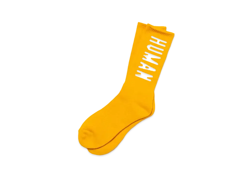 HUMAN MADE HM Logo Socks "Yellow"