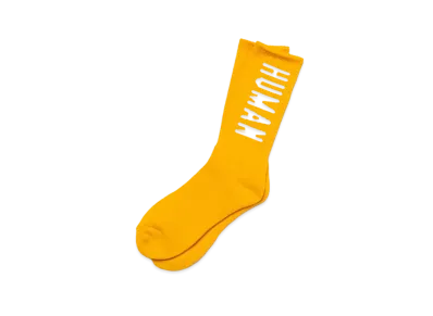 HUMAN MADE HM Logo Socks "Yellow"