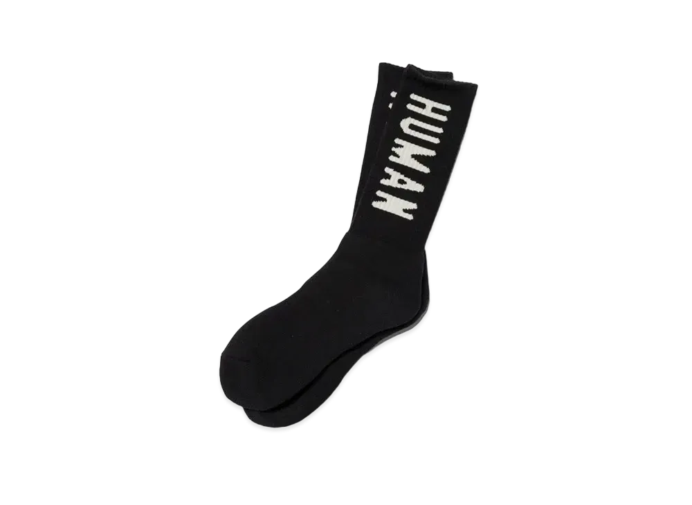 HUMAN MADE HM Logo Socks "Black" HM27GD058