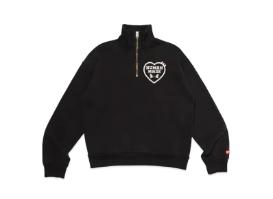 HUMAN MADE Military Half-Zip Sweatshirt "Black"