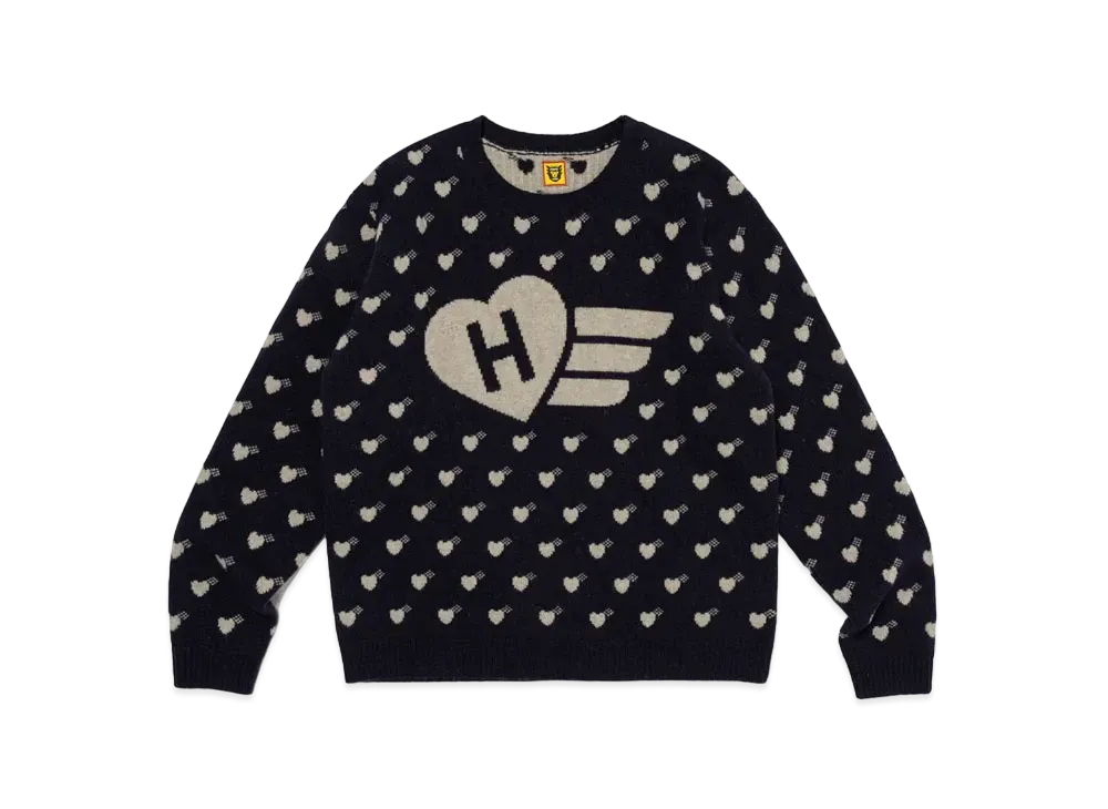 HUMAN MADE Heart Knit Sweater "Navy"