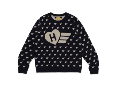 HUMAN MADE Heart Knit Sweater "Navy"