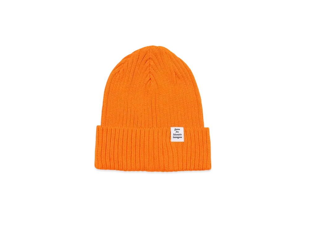HUMAN MADE Cotton Rib Beanie "Orange"