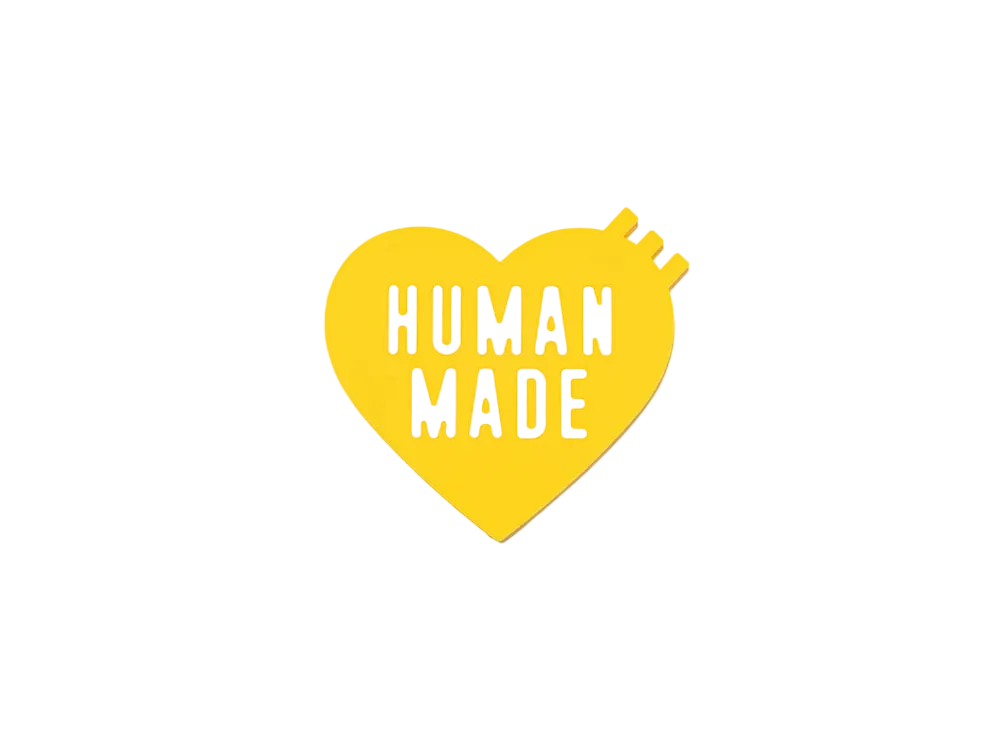 HUMAN MADE Heart Rubber Coaster "Yellow"