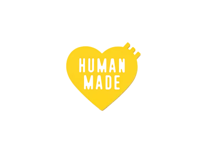 HUMAN MADE Heart Rubber Coaster "Yellow"