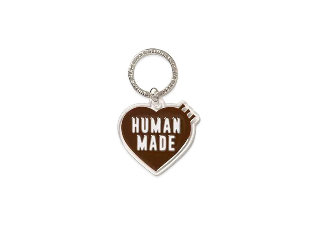 HUMAN MADE Heart Keyring "Brown"