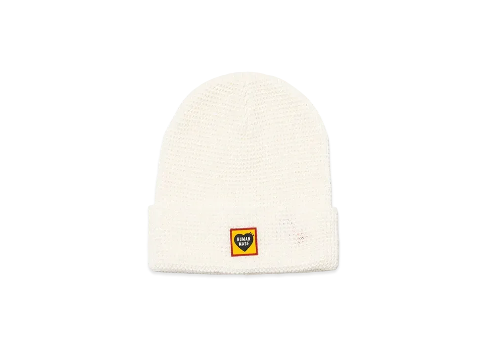HUMAN MADE Waffle Beanie "White"