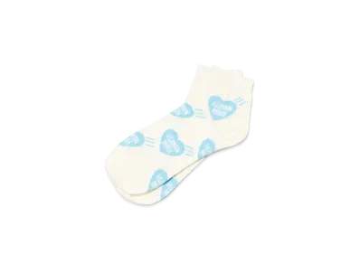 HUMAN MADE Heart Short Socks "Blue"