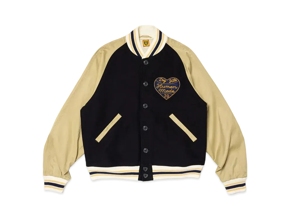 HUMAN MADE Baseball Jacket "Navy"