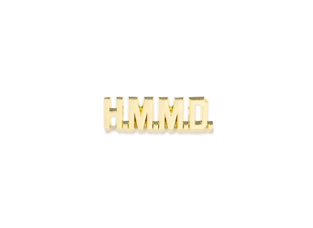 HUMAN MADE HM Logo Pins "Gold"