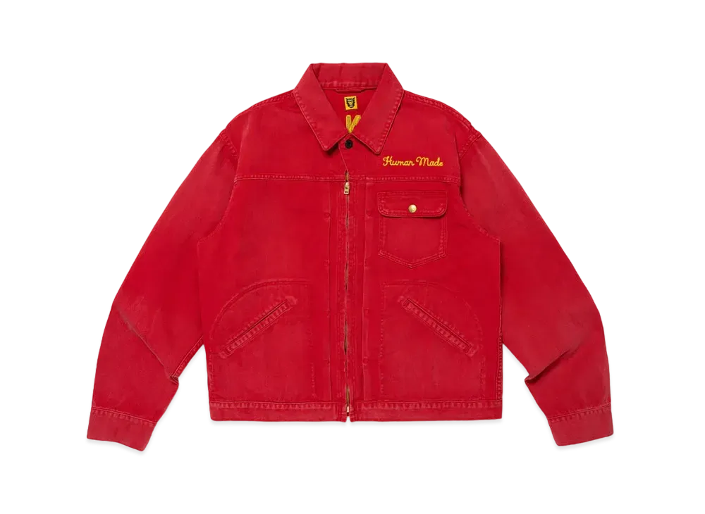 HUMAN MADE Zip-Up Work Jacket "Red"