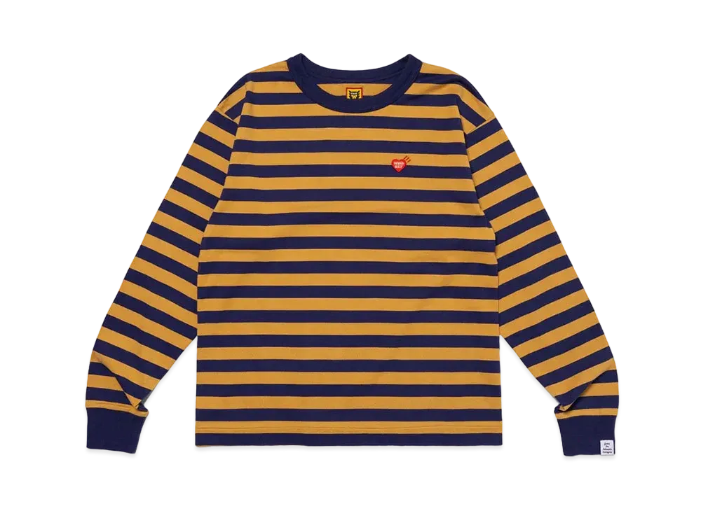 HUMAN MADE Striped L/S T-Shirt "Beige"