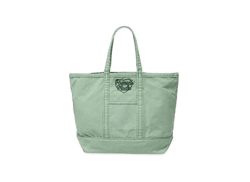 HUMAN MADE Garment Dyed Tote Bag "Green"