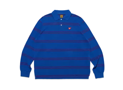 HUMAN MADE L/S Polo Shirt "Blue"