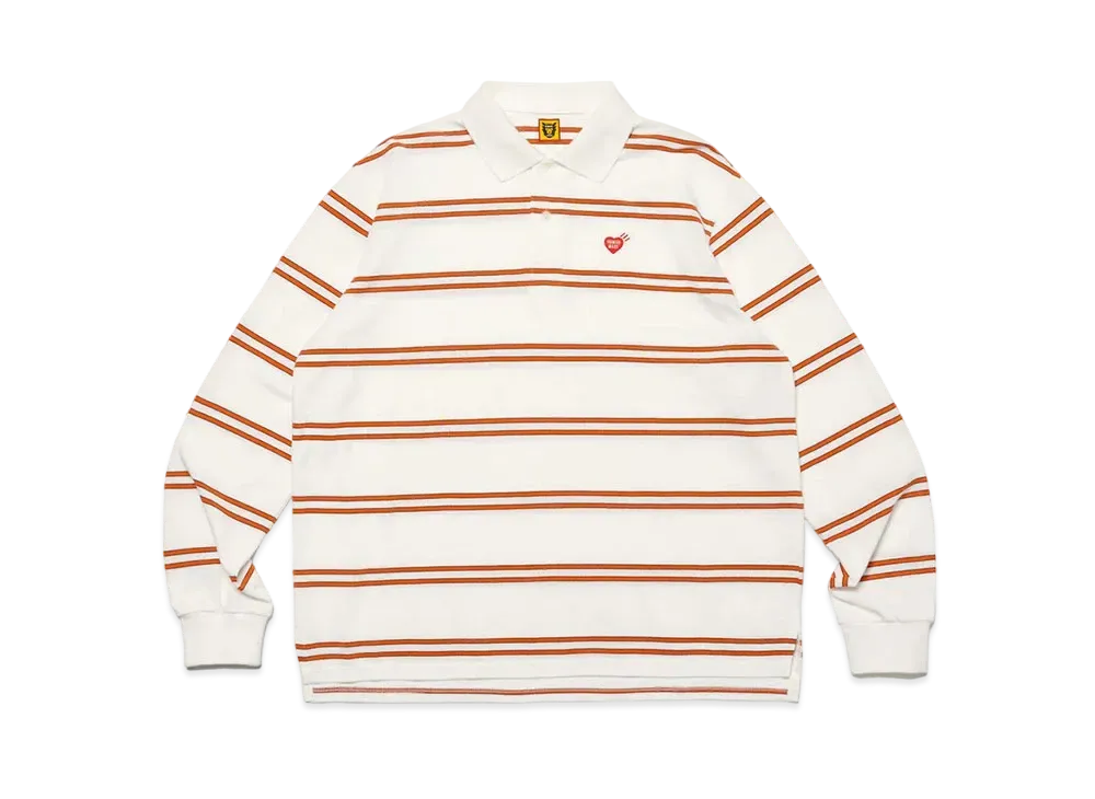ヒューマンメイド L/S ポロ シャツ "ホワイト"