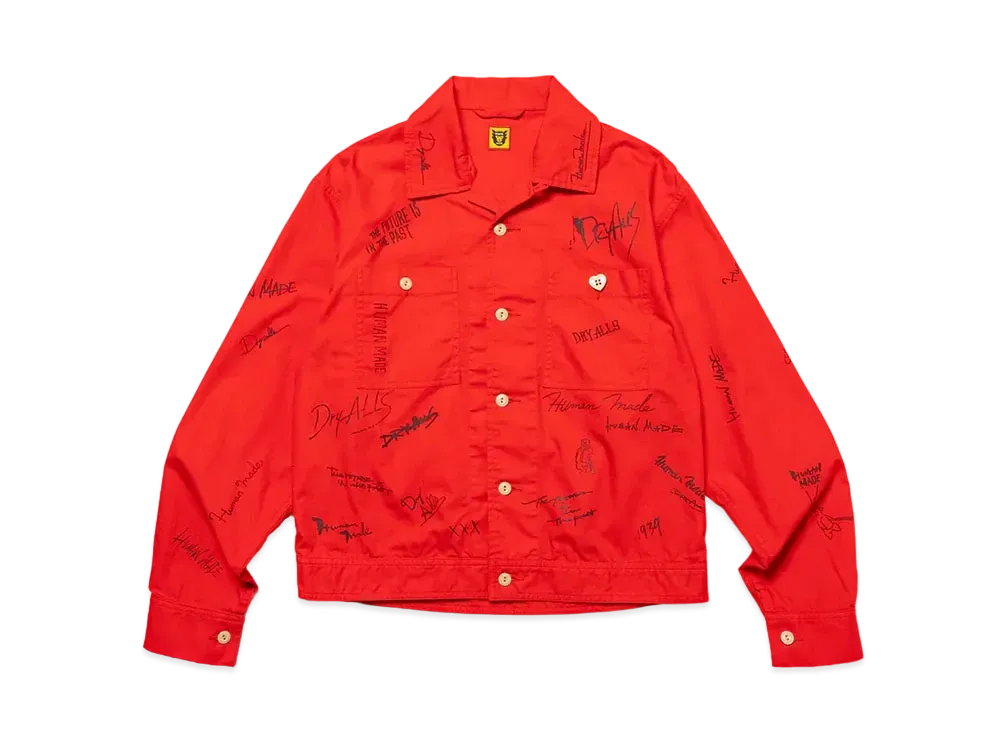 HUMAN MADE Printed Short Blouson "Red"