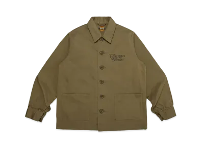 HUMAN MADE Herringbone Coverall Jacket "Olive Drab"