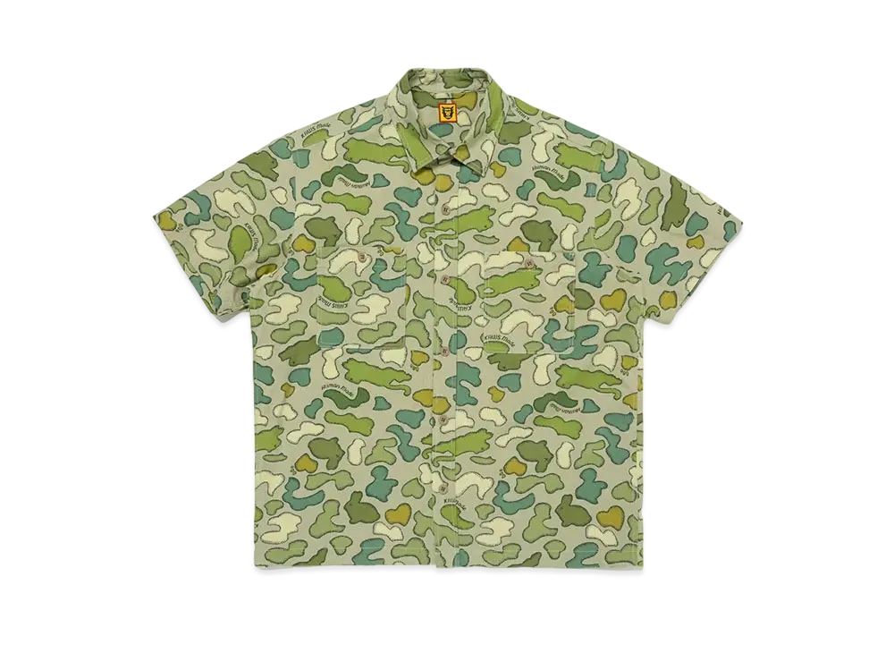 HUMAN MADE x KAWS Made Camo Shirt "Green"