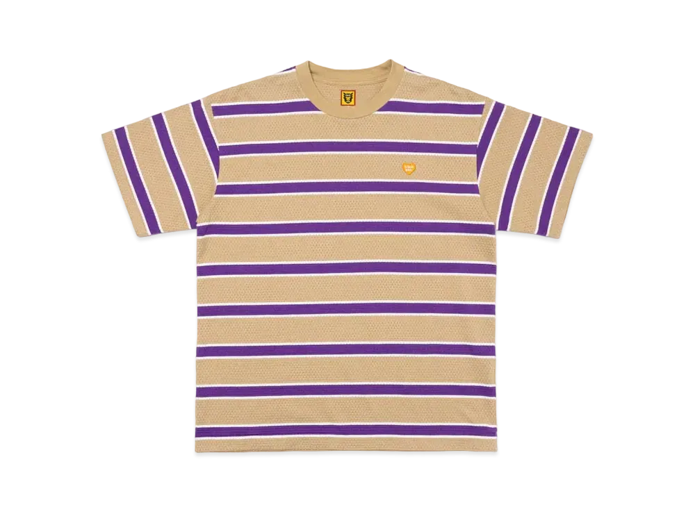 HUMAN MADE Striped Mesh T-Shirt "Beige"